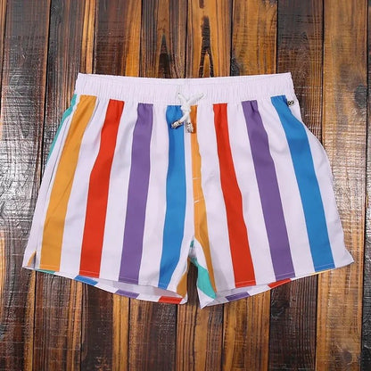 Costume da Bagno Uomo Quick Dry Design a Righe