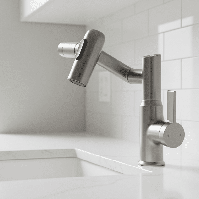 360° Smart Faucet with LED Temperature Display — 4 Colors 1
