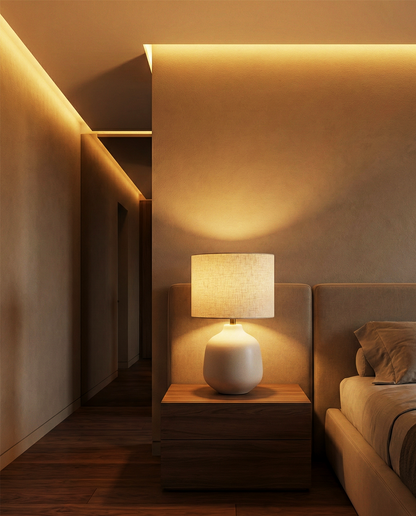 Lampada da Tavolo | Matteo – Ceramica Avorio