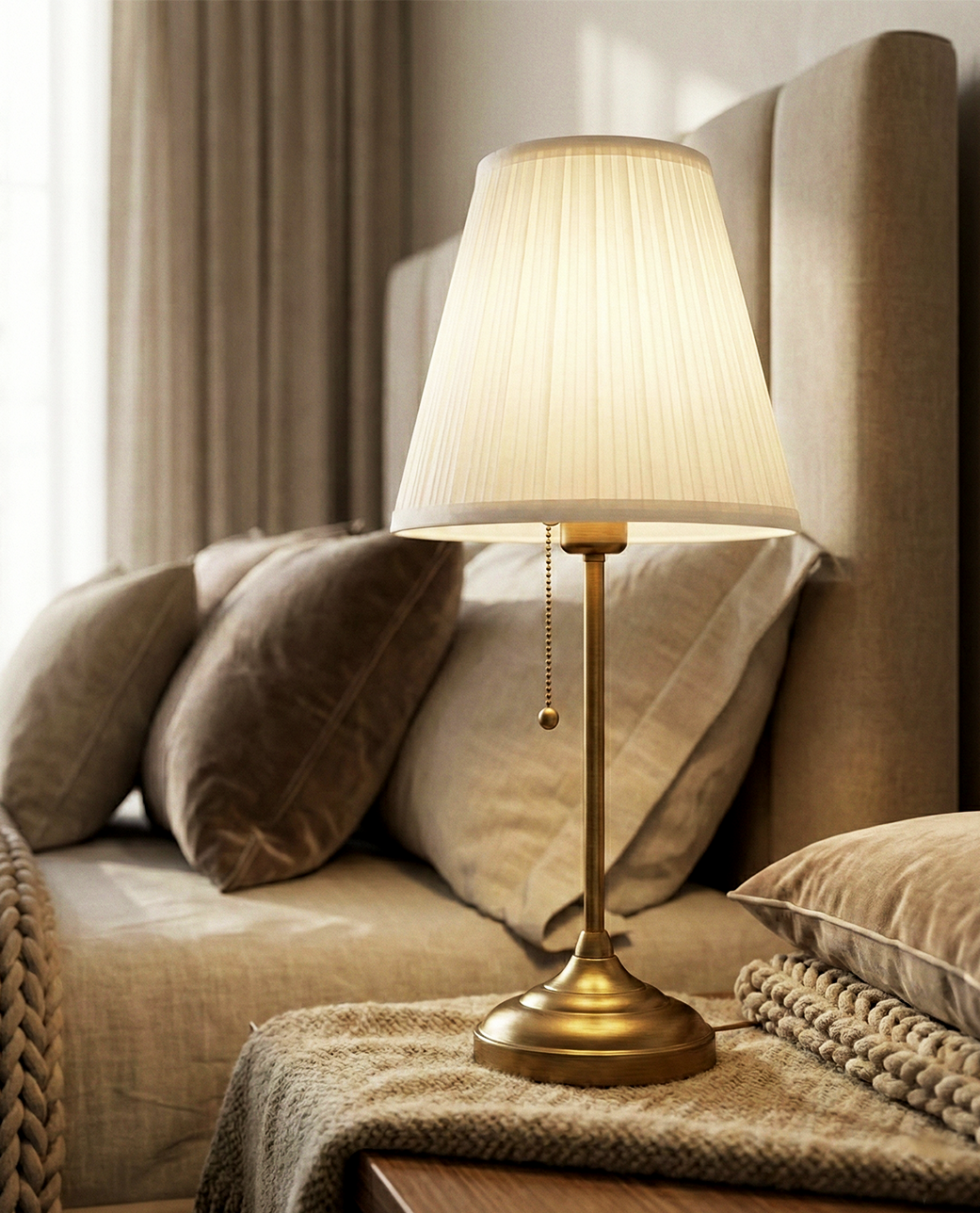 Lampada da Tavolo | Lorenzo – Ottone Spazzolato