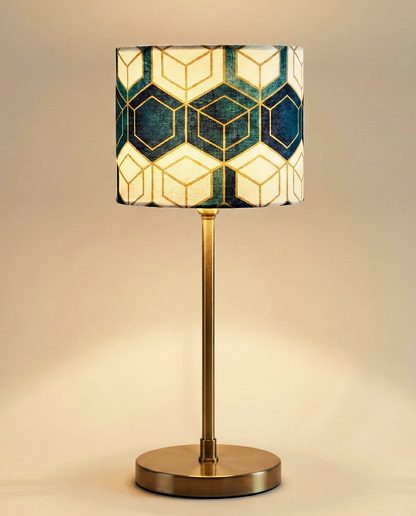 Lampada da Tavolo | Marco – Paralume Geometrico Decorato