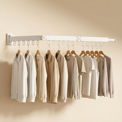 Asciugatrice Estraibile Pieghevole in Acciaio con Design Salvaspazio | Montaggio a Parete per Ottimizzare gli Spazi 5