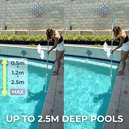 Aspirateur de Piscine Rechargeable 3 en 1 AquaVac - Nettoyage Efficace et Sans Fil