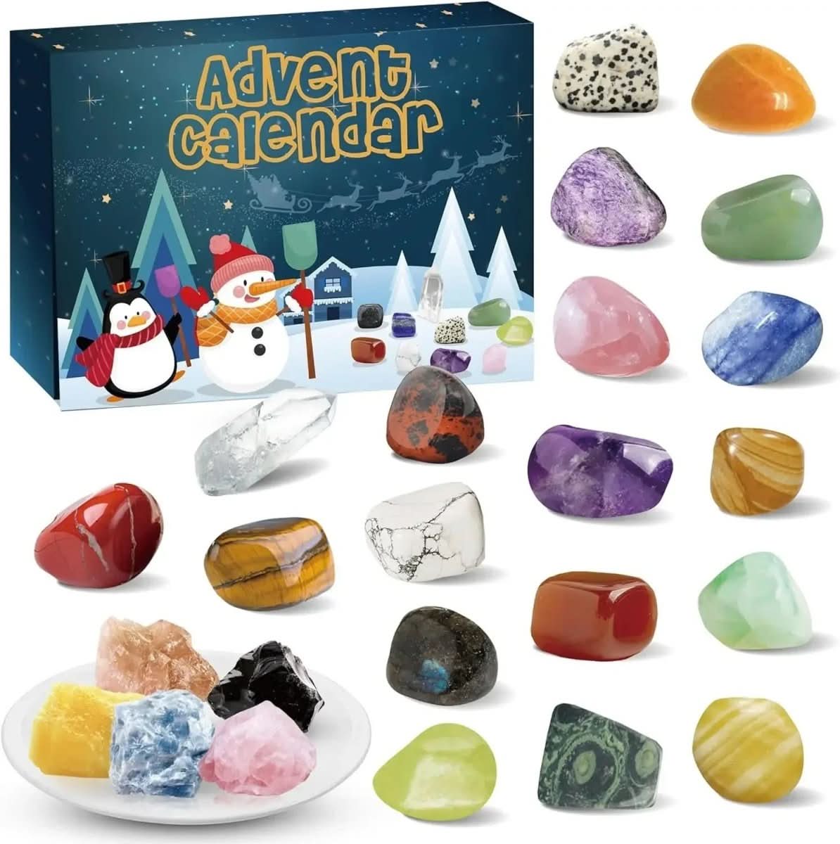 Crystal Advent Calendar 2025 — 24 Natural Gemstones Christmas 4