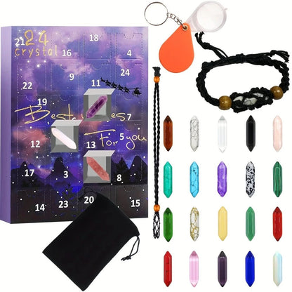 Crystal Advent Calendar 2025 — 24 Natural Gemstones Christmas 5