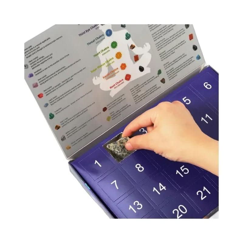 Advent Calendar 2025 — 24 Natural Crystals Christmas Countdown 6