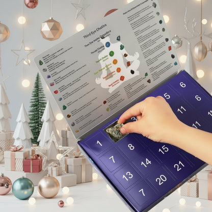 Crystal Advent Calendar 2025 — 24 Natural Gemstones Christmas 7