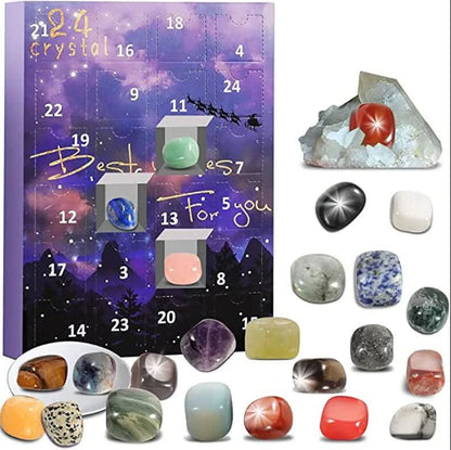 Crystal Advent Calendar 2025 — 24 Natural Gemstones Christmas 8