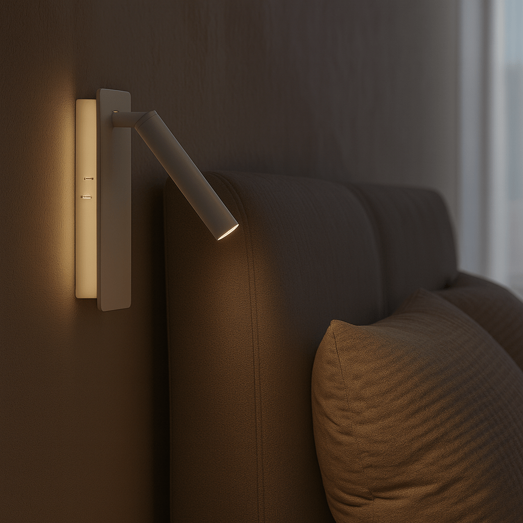 Twirllite – Rotatable LED Wall Lamp for Bedside Reading 1