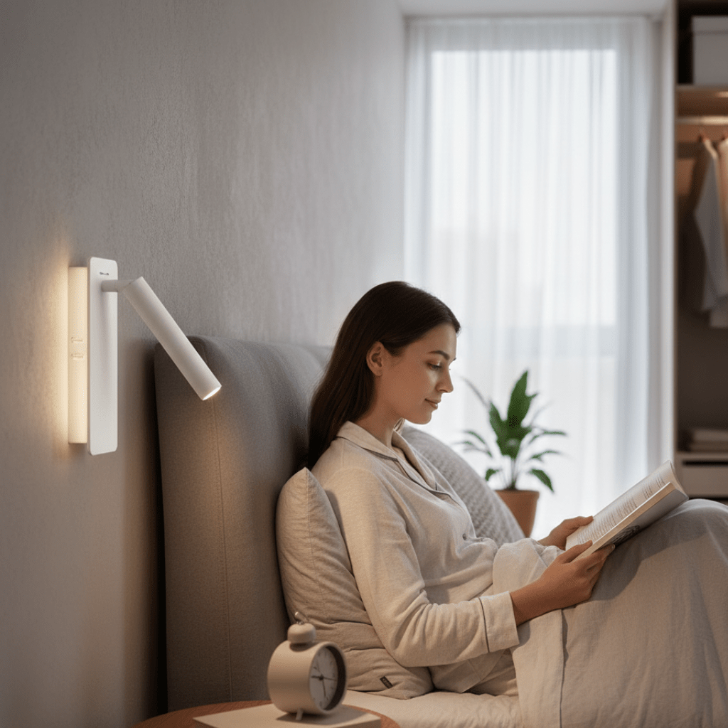 Twirllite – Rotatable LED Wall Lamp for Bedside Reading 2