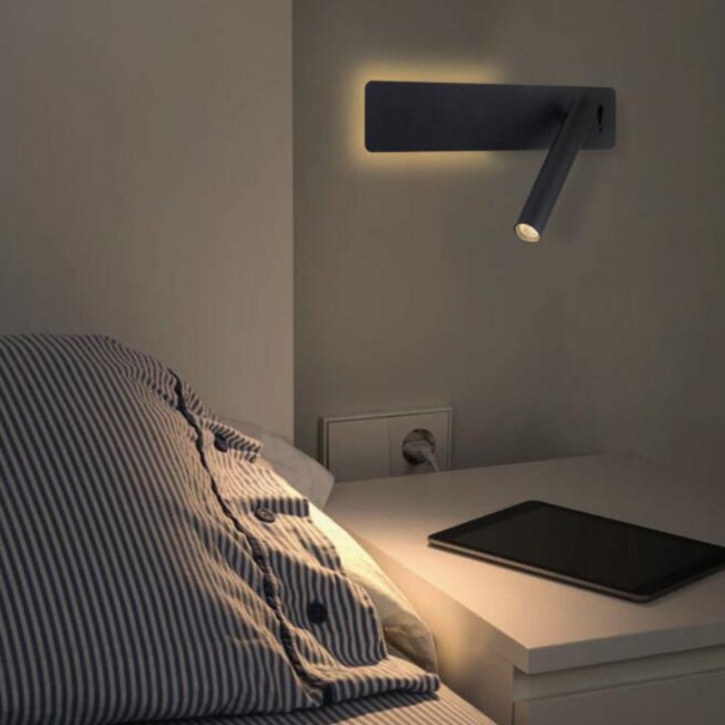 Twirllite – Rotatable LED Wall Lamp for Bedside Reading 3