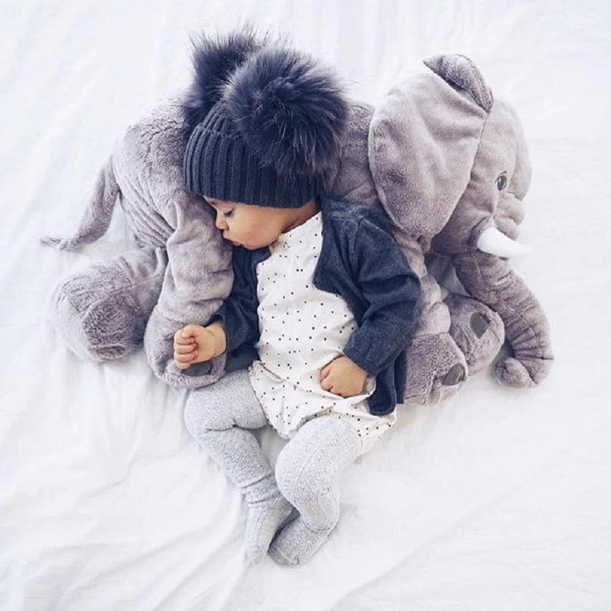 Elephant Plush Pillow for Babies — Soft & Cuddly 60 cm 6