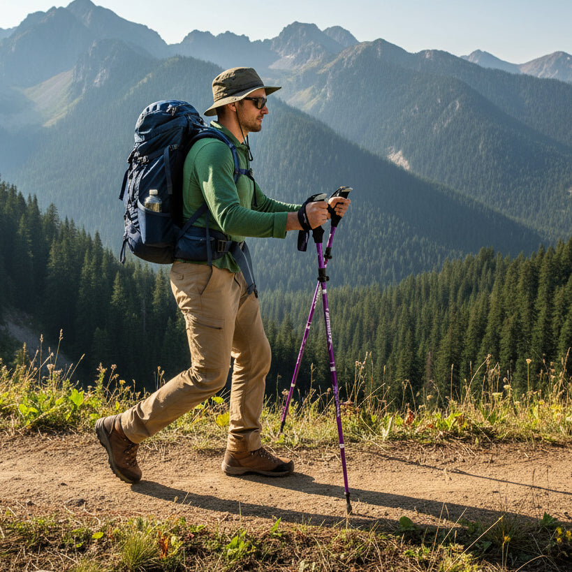 Vouwbare Trekkingstokken Verstelbaar Antislip