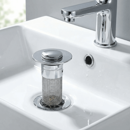 Tappo Salvaspazio Pop-Up per Lavello con Filtro Anti-Odore