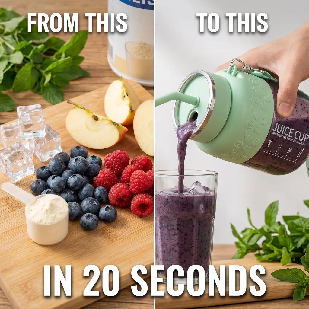 BlendGo - Frullatore Portatile con 10 Lame e Motore Potente