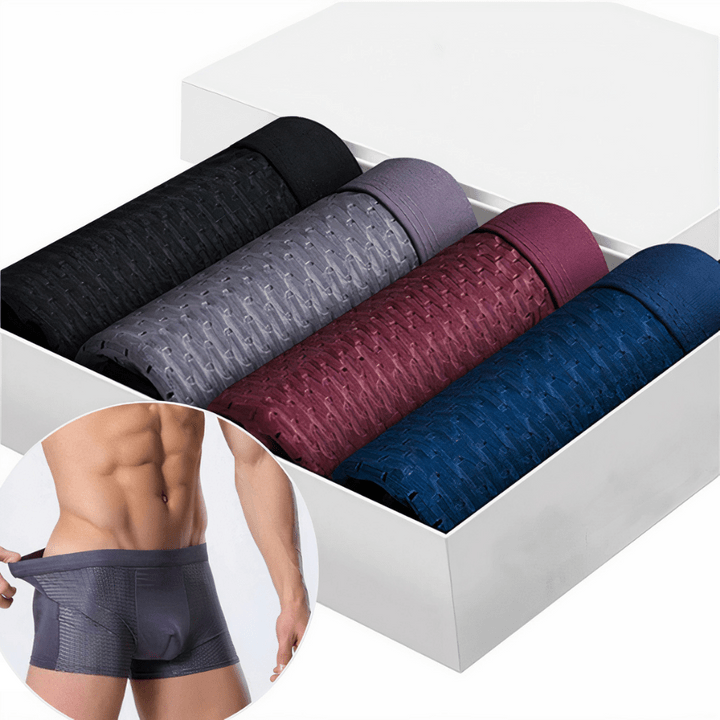 Men's Bamboo Boxer Shorts Set of 10 — Soft & Breathable 1