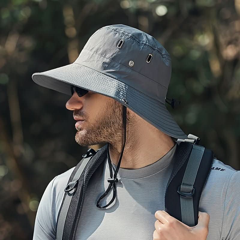 Cappello da Sole a Tesa Larga Traspirante con Protezione UV