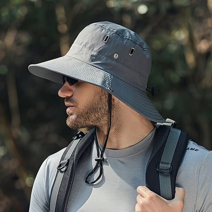 Cappello da Sole a Tesa Larga Traspirante con Protezione UV
