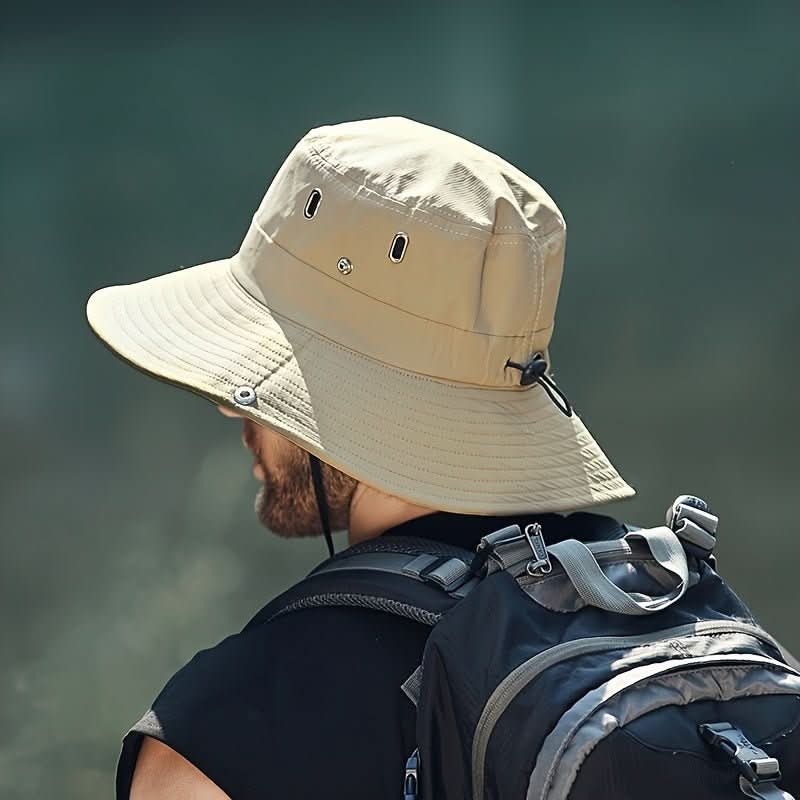 Cappello da Sole a Tesa Larga Traspirante con Protezione UV