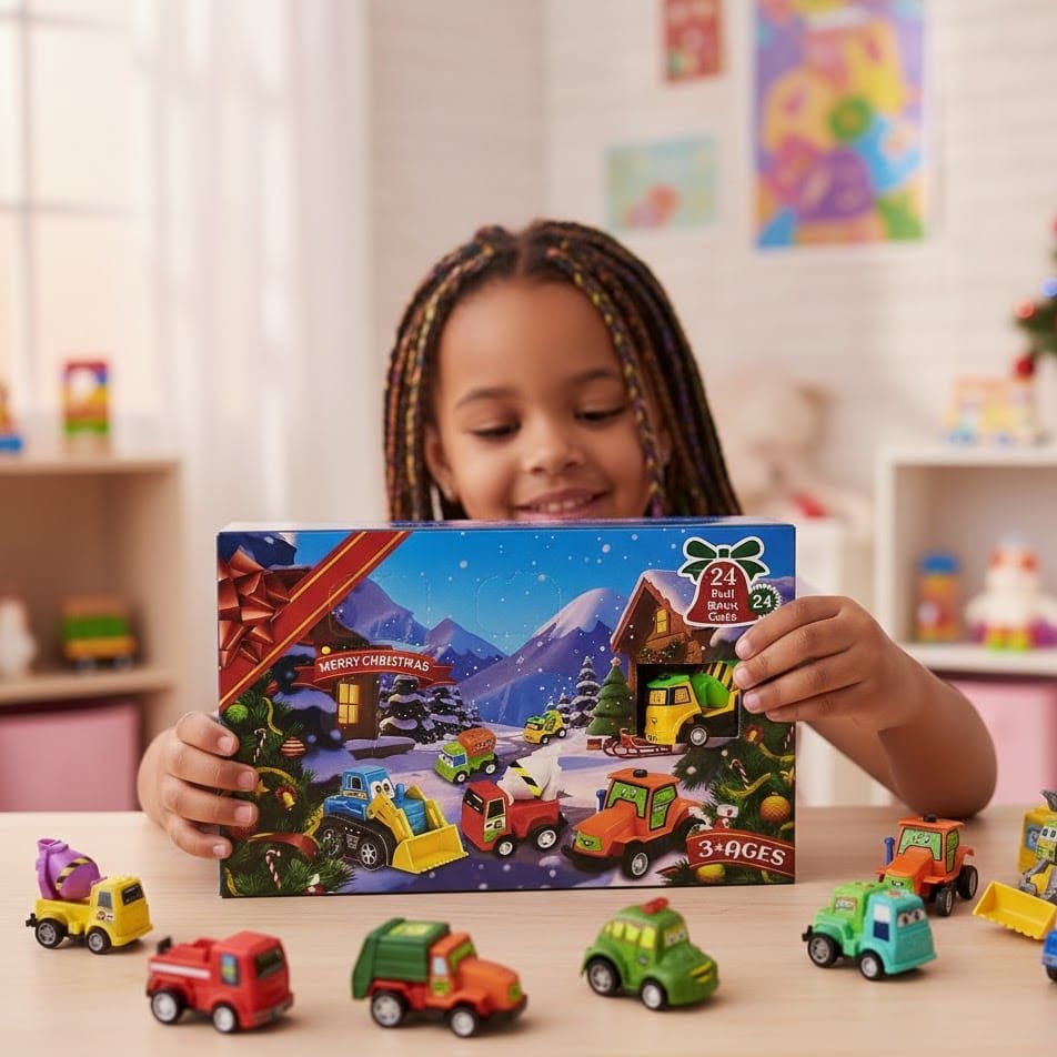 Car Advent Calendar 2026 — 24 Miniature Vehicles for Kids 2