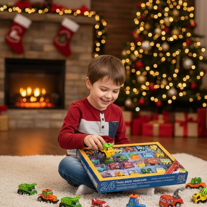 Car Advent Calendar 2026 — 24 Miniature Vehicles for Kids 3