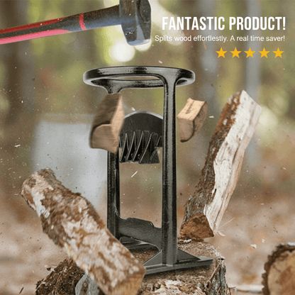 SteadySplit Cast Iron Log Splitter — Safe & Compact Firewood Tool 4