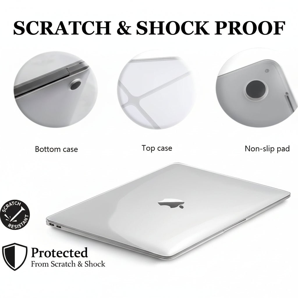 ClariView Transparent MacBook Air & Pro Case — Full 360° Protection 5