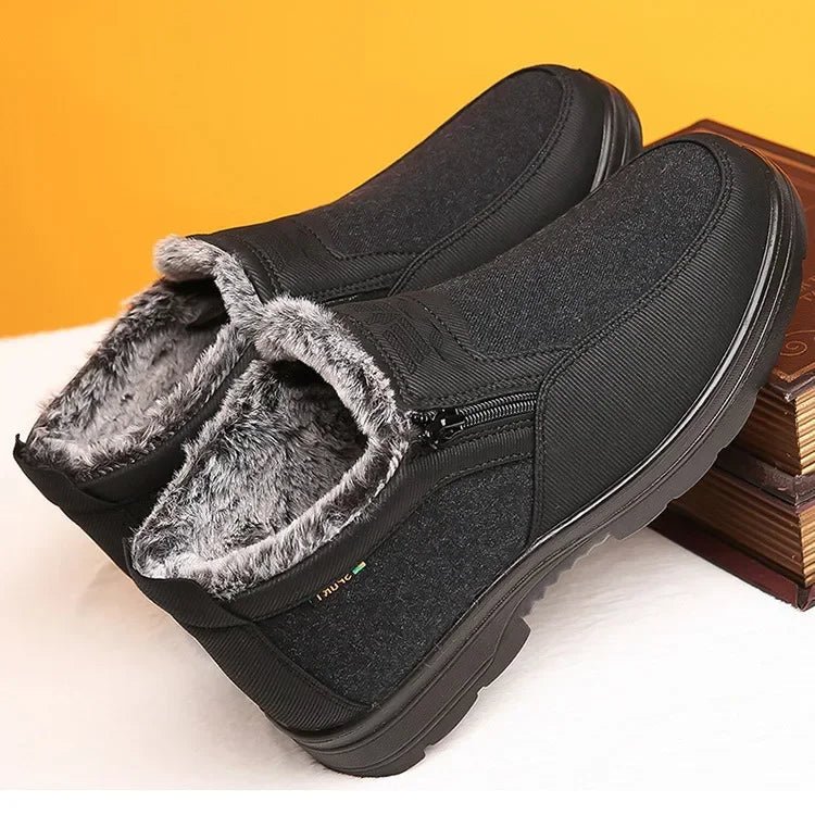 FROSTCLAD Men's Leather Winter Boots — Fur Lining Anti-Slip Sole 4