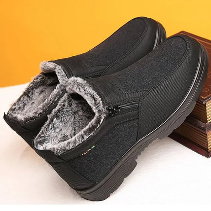 FROSTCLAD Men's Leather Winter Boots — Fur Lining Anti-Slip Sole 4