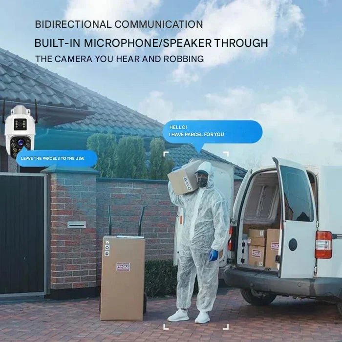 4K Solar Security Camera Wireless — Dual Lens 10x Zoom IP66 5