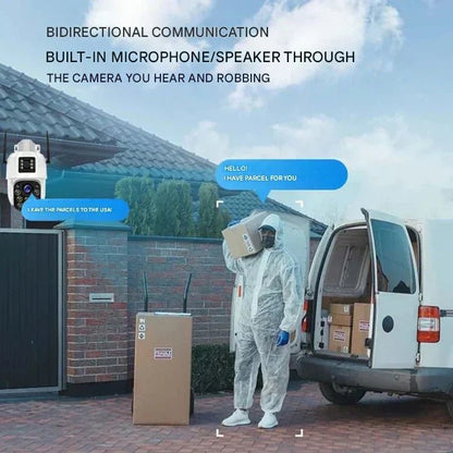 4K Solar Security Camera Wireless — Dual Lens 10x Zoom IP66 5