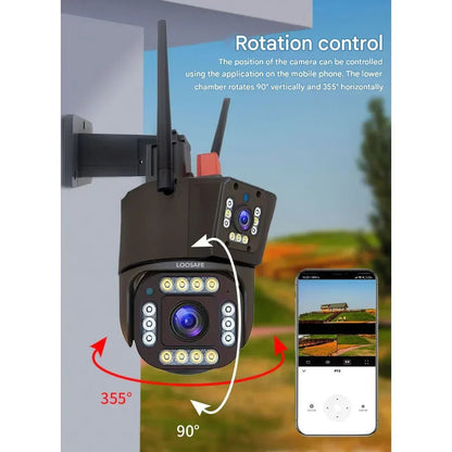 4K Solar Security Camera Wireless — Dual Lens 10x Zoom IP66 9