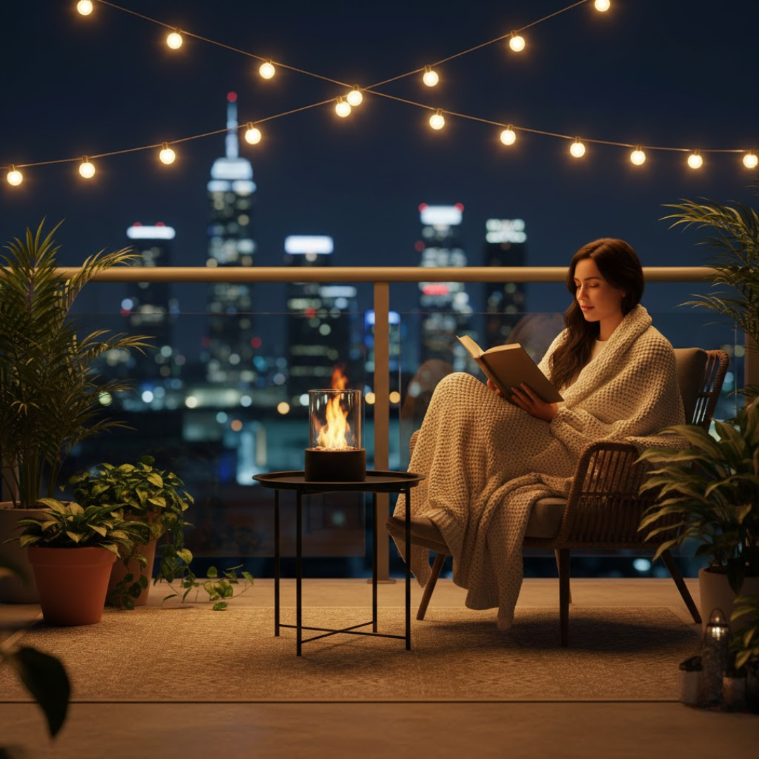 Tafelhaard op Bio-ethanol zonder Rook - Modern & Draagbaar Ontwerp