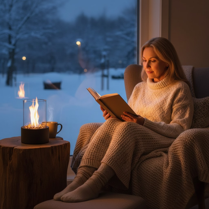 Tafelhaard op Bio-ethanol zonder Rook - Modern & Draagbaar Ontwerp