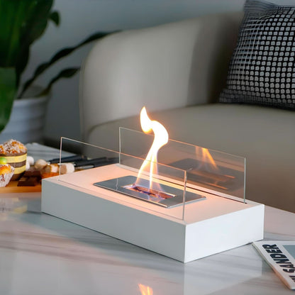 Tafel Bio-ethanol Haard FlameGlow - Elegant en Draagbaar Ontwerp voor Binnen en Buiten