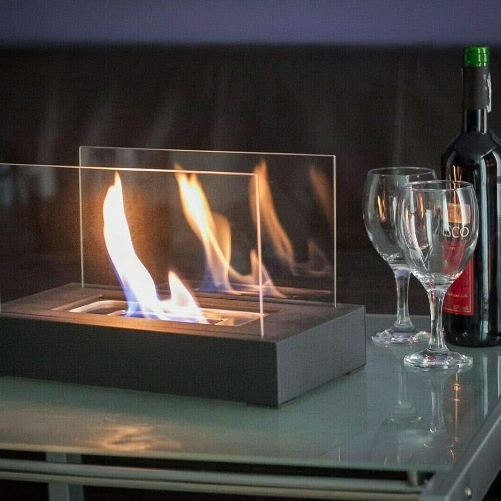 Tafel Bio-ethanol Haard FlameGlow - Elegant en Draagbaar Ontwerp voor Binnen en Buiten
