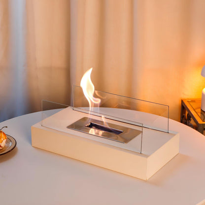Tafel Bio-ethanol Haard FlameGlow - Elegant en Draagbaar Ontwerp voor Binnen en Buiten