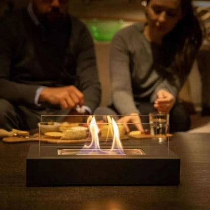 Tafel Bio-ethanol Haard FlameGlow - Elegant en Draagbaar Ontwerp voor Binnen en Buiten