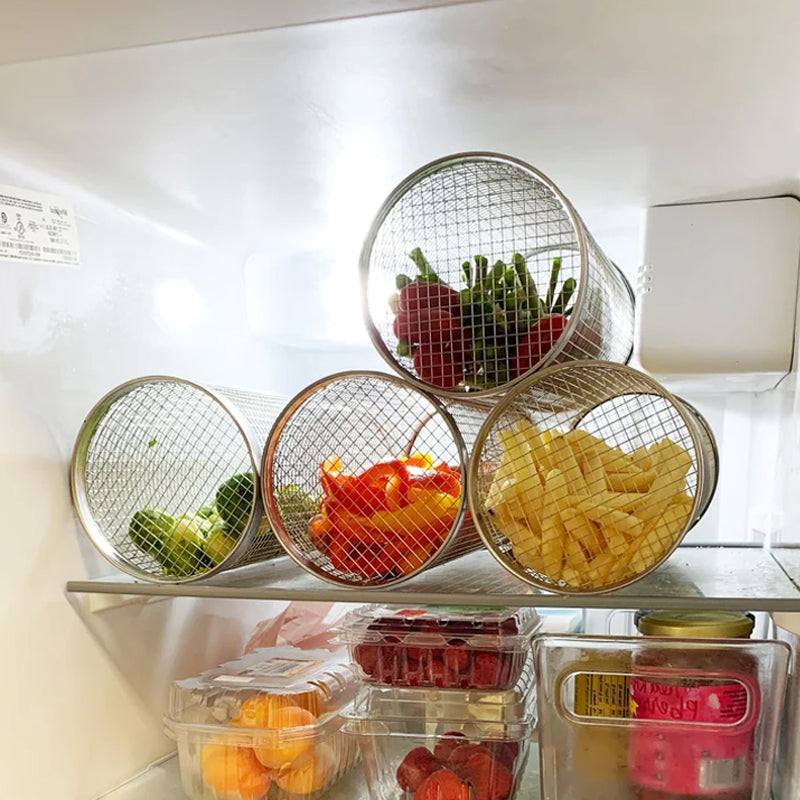 RVS Draaiend Grillmandje