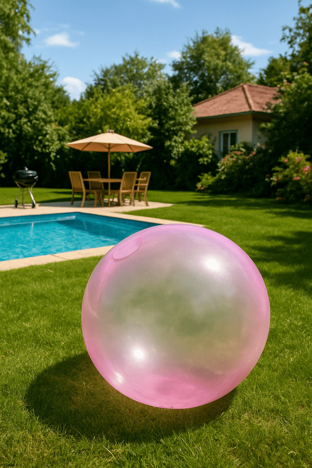 Pallone Gonfiabile 120 cm - Grande Palla Gioco per Bambini