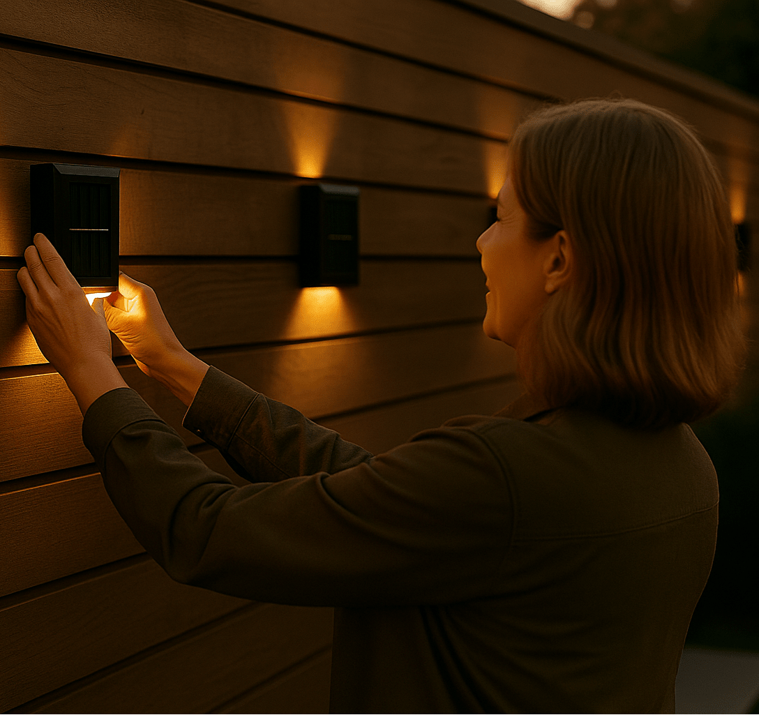 SolarFlare Solar LED Garden Wall Lamp — IP65 Scandinavian Design 4