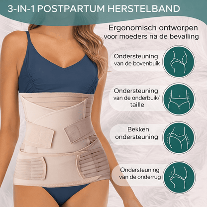3 in 1 Postpartum Belly Band — Adjustable Waist & Pelvis Support 2