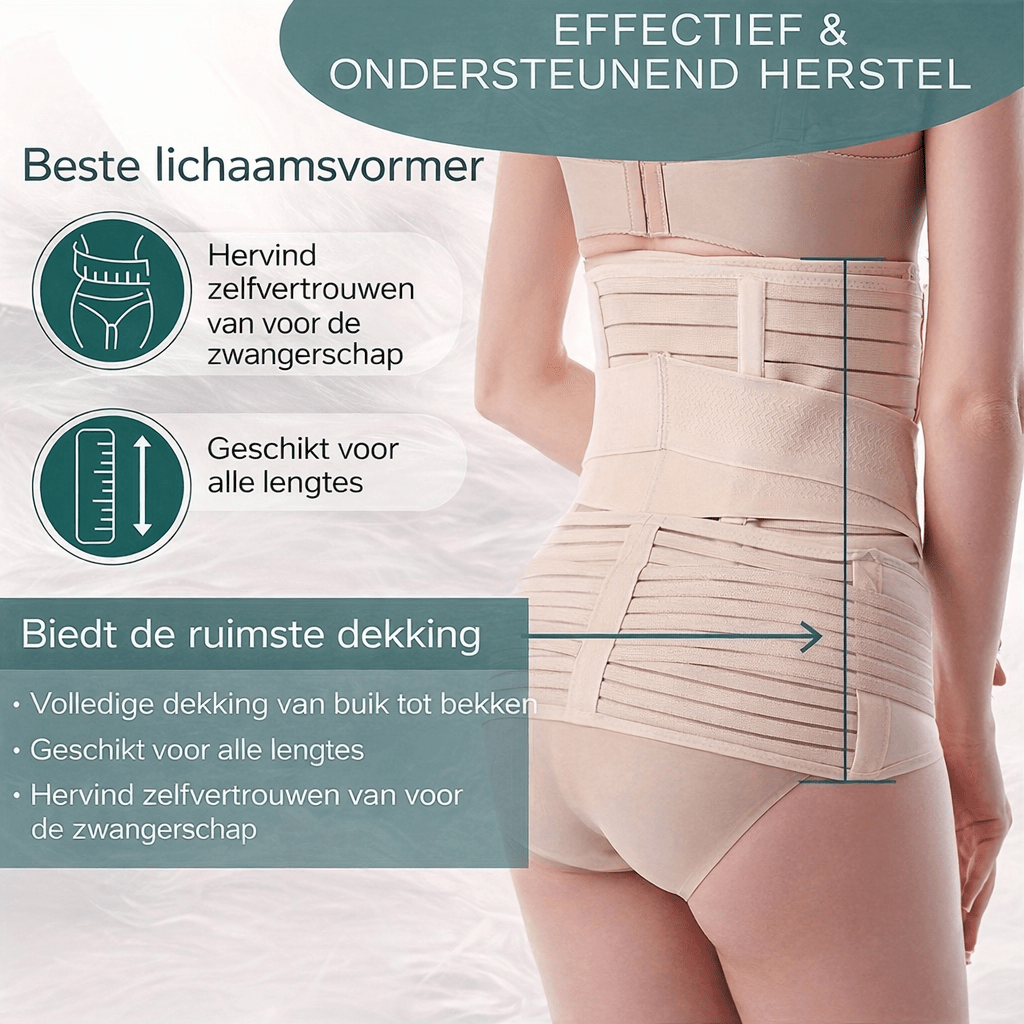3 in 1 Postpartum Belly Band — Adjustable Waist & Pelvis Support 4