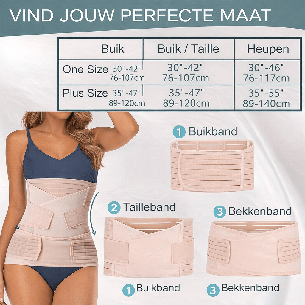 3 in 1 Postpartum Belly Band — Adjustable Waist & Pelvis Support 7