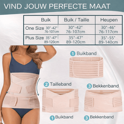 3 in 1 Postpartum Belly Band — Adjustable Waist & Pelvis Support 7
