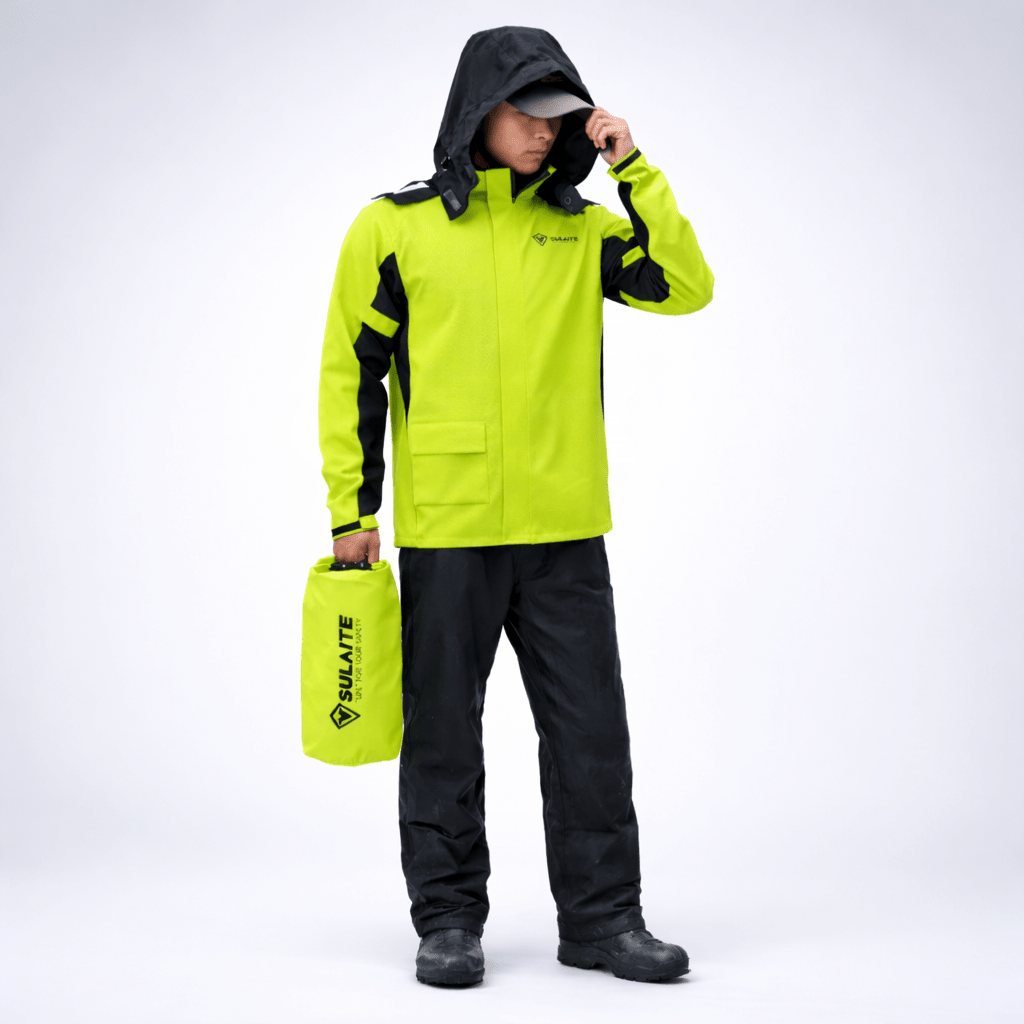 Waterproof Two-Piece Rain Suit — Lightweight Breathable Unisex 1