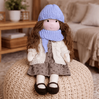 Handmade Waldorf Cotton Doll — 28 cm Creative Play Toy 4