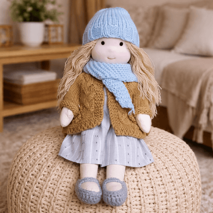 Handmade Waldorf Cotton Doll — 28 cm Creative Play Toy 5