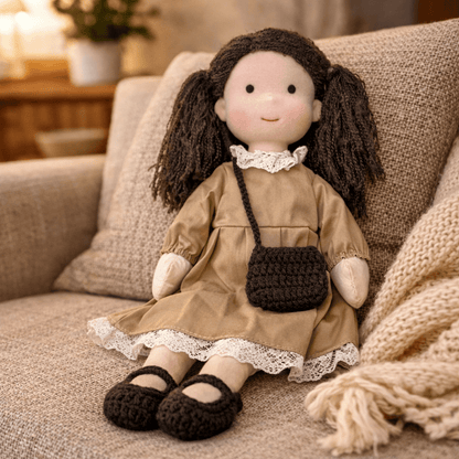 Elora Handmade Waldorf Cotton Doll — Creative Play 28 cm 9