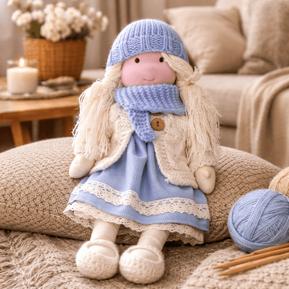 Handmade Waldorf Cotton Doll — 28 cm Creative Play Toy 20